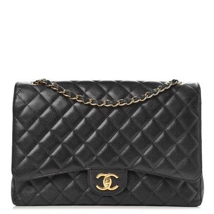 Chanel Caviar Quilted Maxi Double Flap Black 1 of 13