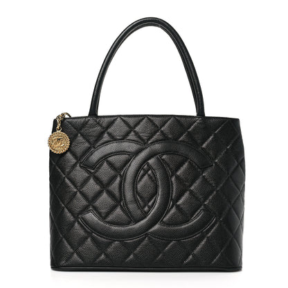 Chanel Caviar Quilted Medallion Tote Black 1 of 9
