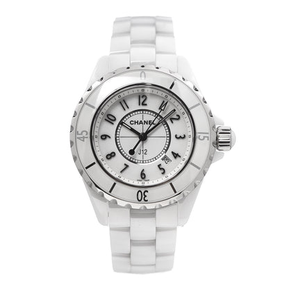 Chanel Stainless Steel Ceramic 33mm J12 Quartz Watch White 1 of 7