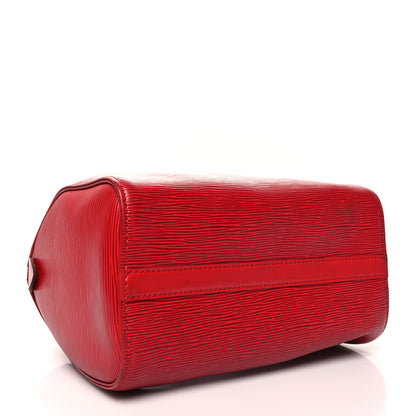 Louis Vuitton Epi Speedy 25 Castillan Red 4 of 13