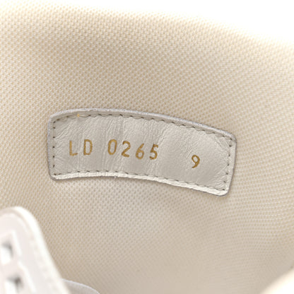 Louis Vuitton Calfskin Patent Mens LV Trainer Sneakers 9 White Black 8 of 9