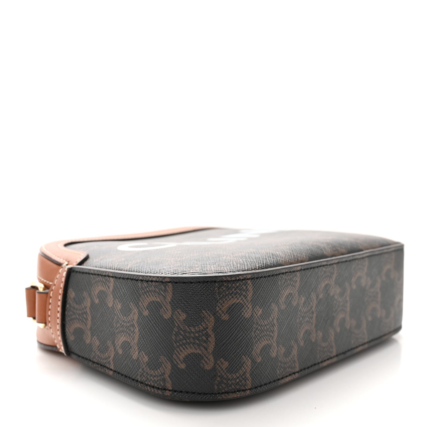 Triomphe Canvas Small Camera Bag Tan