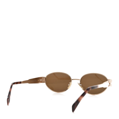 Celine Metal Triomphe 01 Sunglasses CL40235U Rose Gold Brown 4 of 7