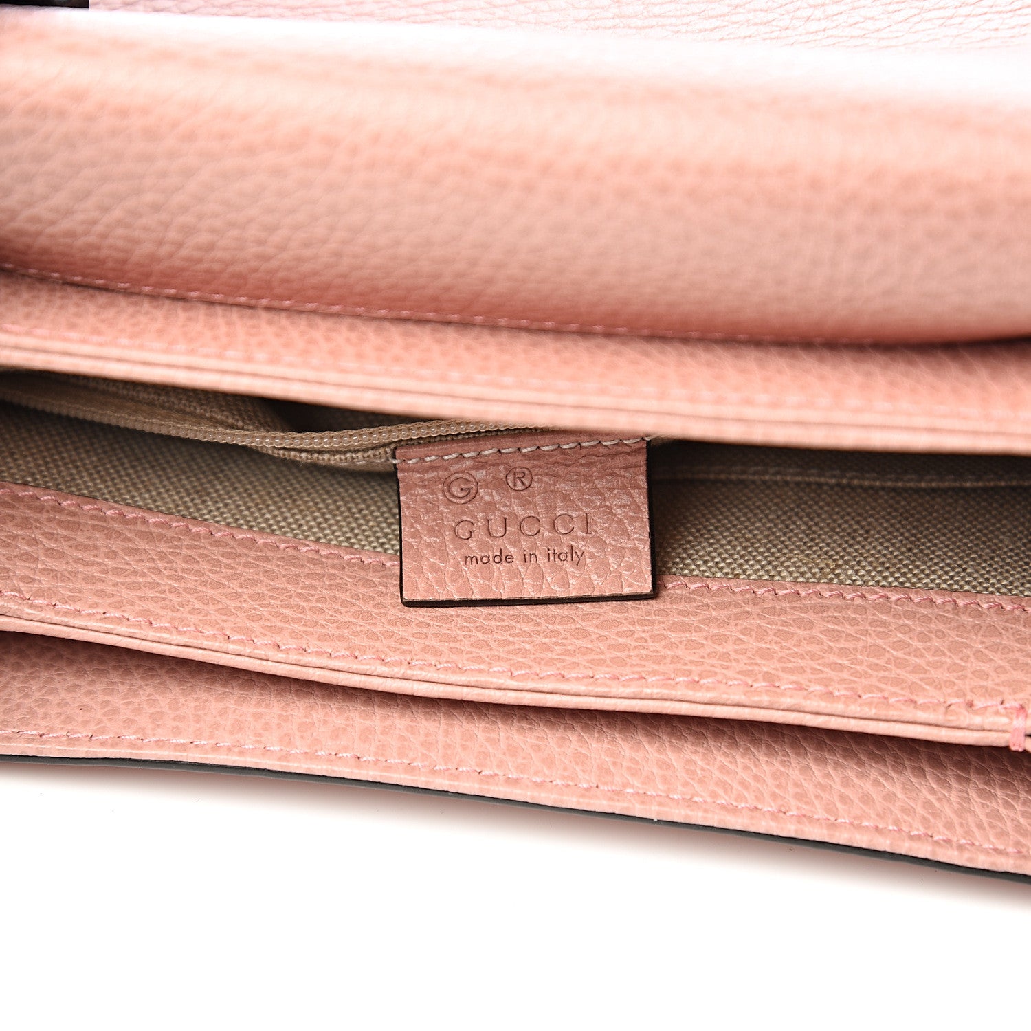 Gucci Dollar Calfskin Interlocking G Top Handle Shoulder Bag Soft Pink 5 of 9
