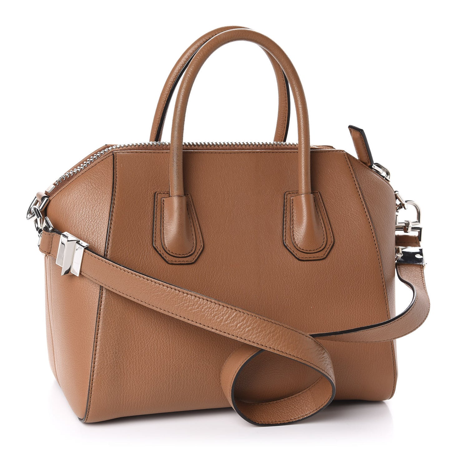 Sugar Goatskin Small Antigona Caramel