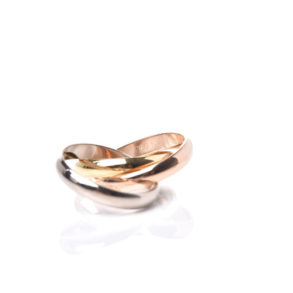 Cartier 18K Pink Yellow White Gold Classic Trinity Ring 52 6 6 of 7