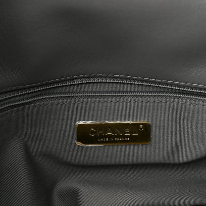 Chanel Lambskin Quilted Large Chanel 19 Flap Dark Grey 6 of 10