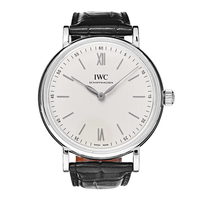 IWC Stainless Steel Alligator 43mm Portofino Pure Classic Manual Winding Watch IW511102 1 of 10
