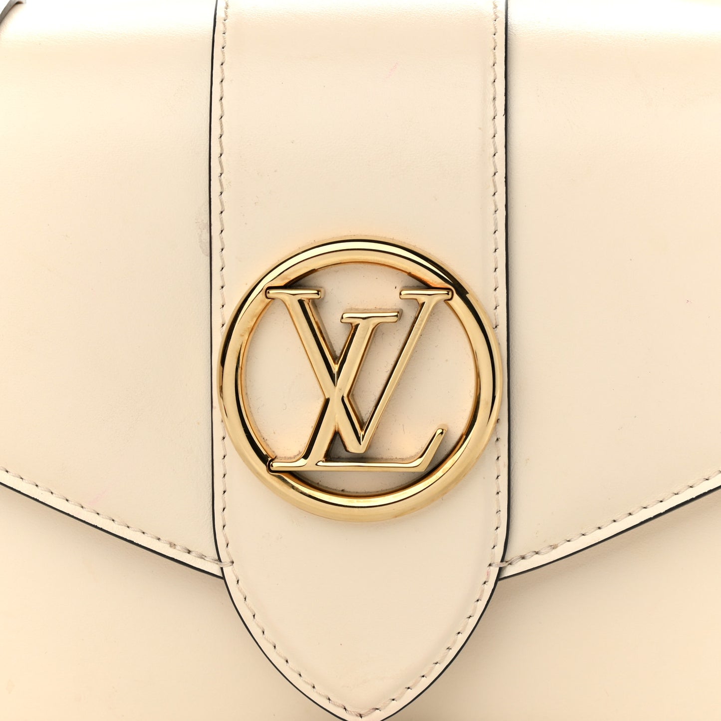 Smooth Calfskin LV Pont 9 Cream