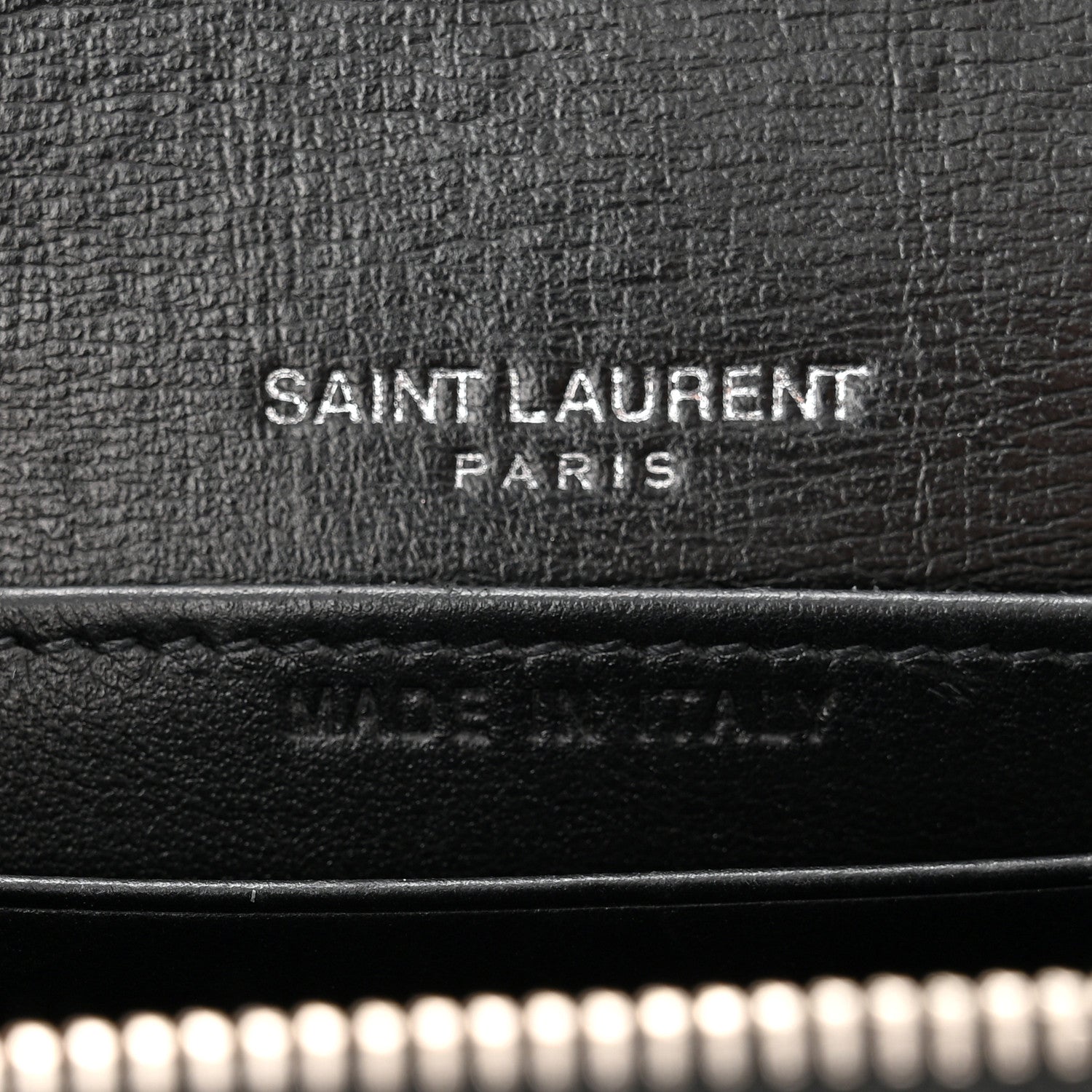 Saint Laurent Calfskin Monogram Sunset Chain Wallet Black 6 of 12