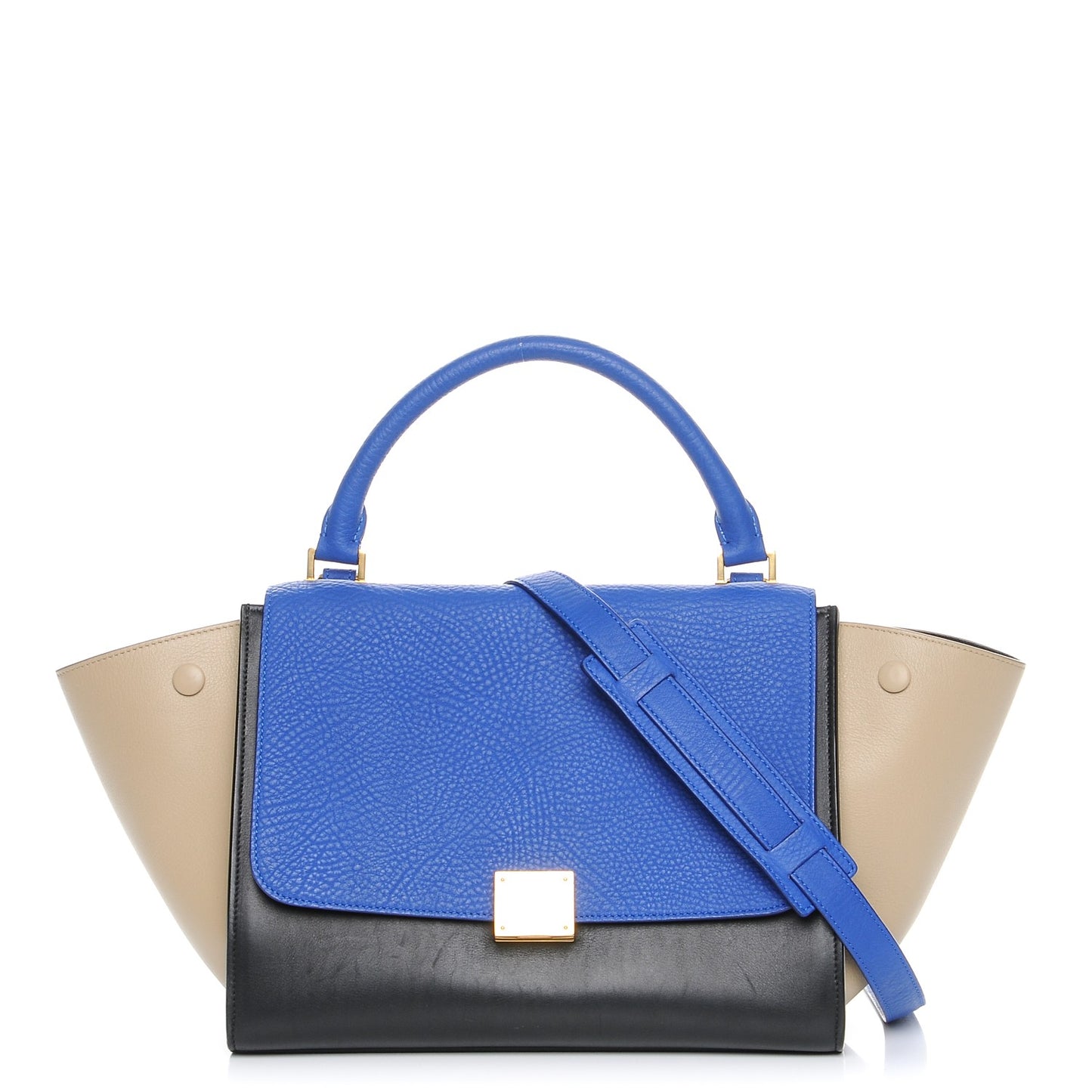 Elephant Calfskin Small Tri-Color Trapeze