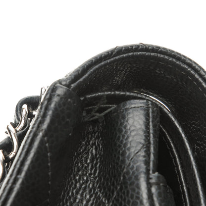 Chanel Caviar Quilted Small Double Flap Black 10 of 12