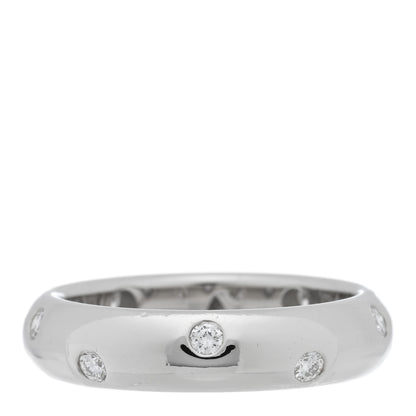 Tiffany Platinum Diamond 4mm Etoile Band Ring 49 5 3 of 4