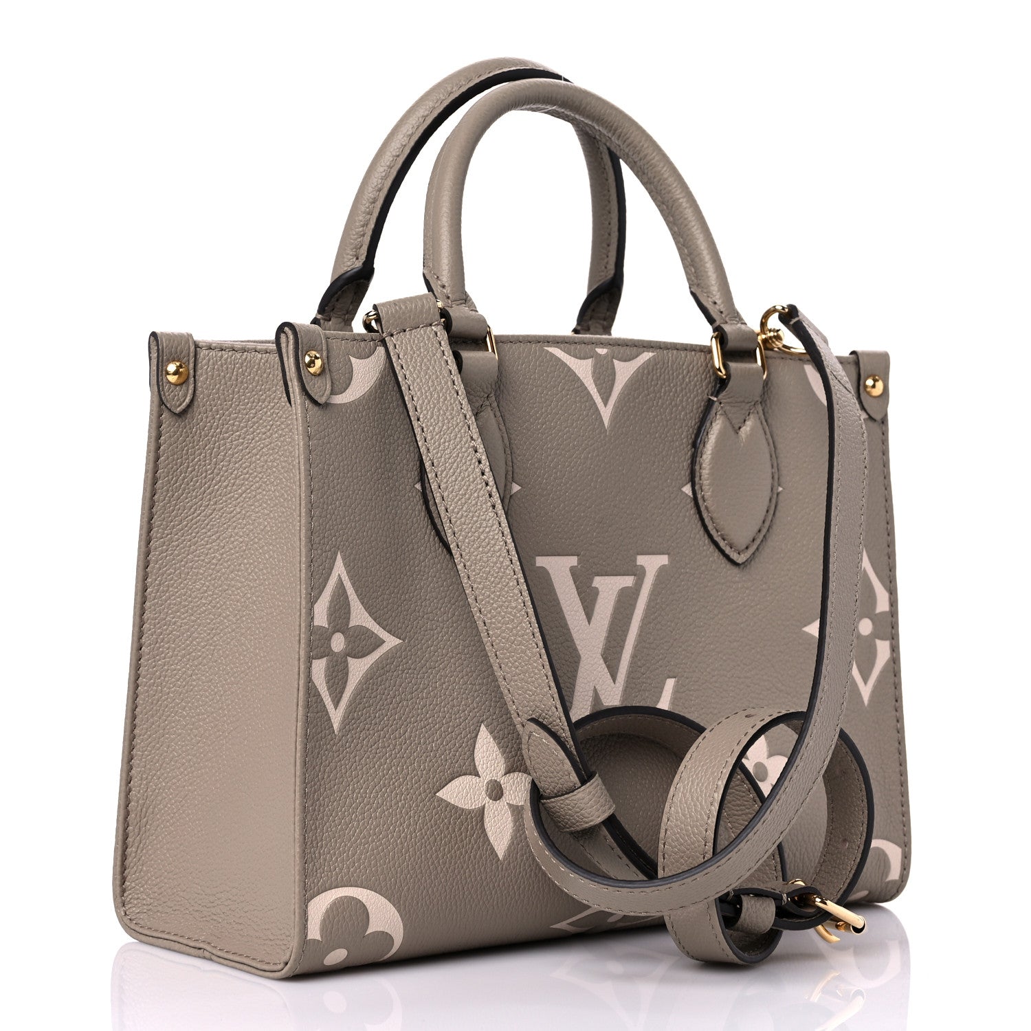 Louis Vuitton Empreinte Monogram Giant Onthego PM Tourterelle Creme 3 of 9