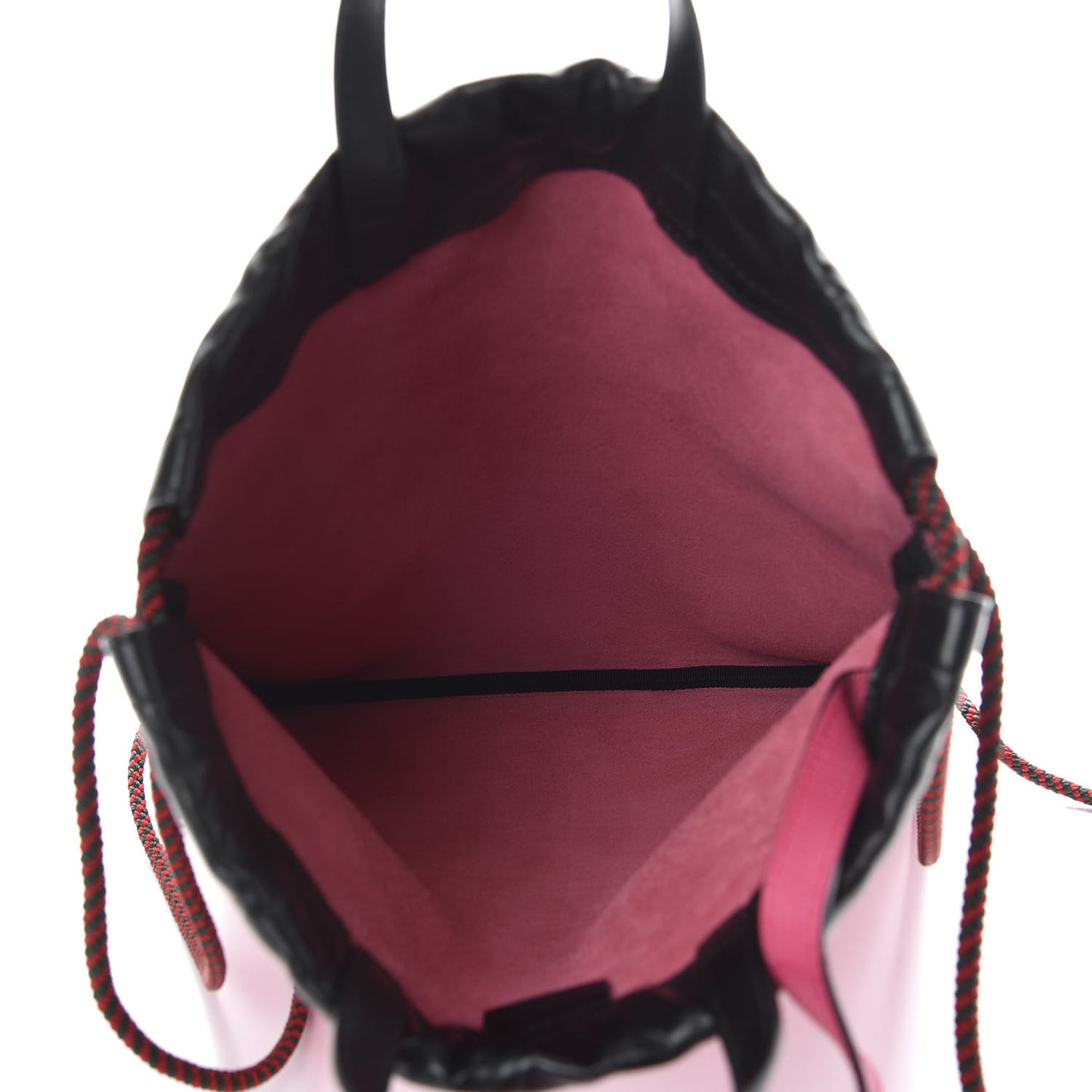Grained Calfskin Logo Drawstring Backpack Box Pink Green Black