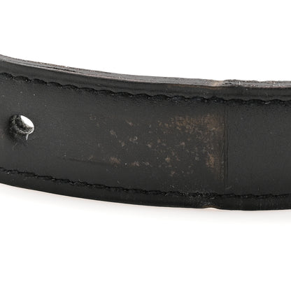 Hermes Box Togo 24mm Mini Constance H Belt 85 34 Black Etoupe 6 of 6