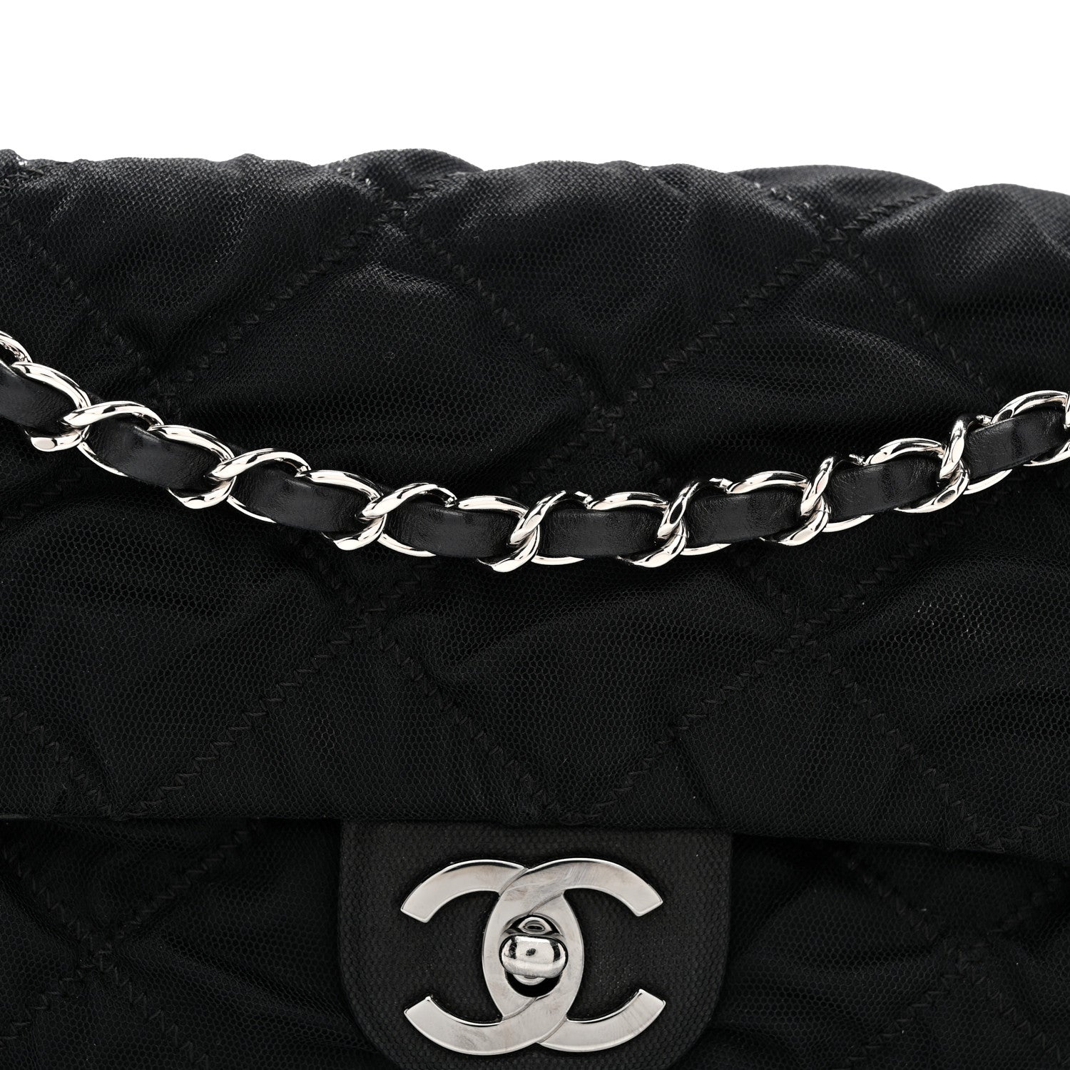 Chanel Fabric Quilted Le Marais Flap Black 8 of 10