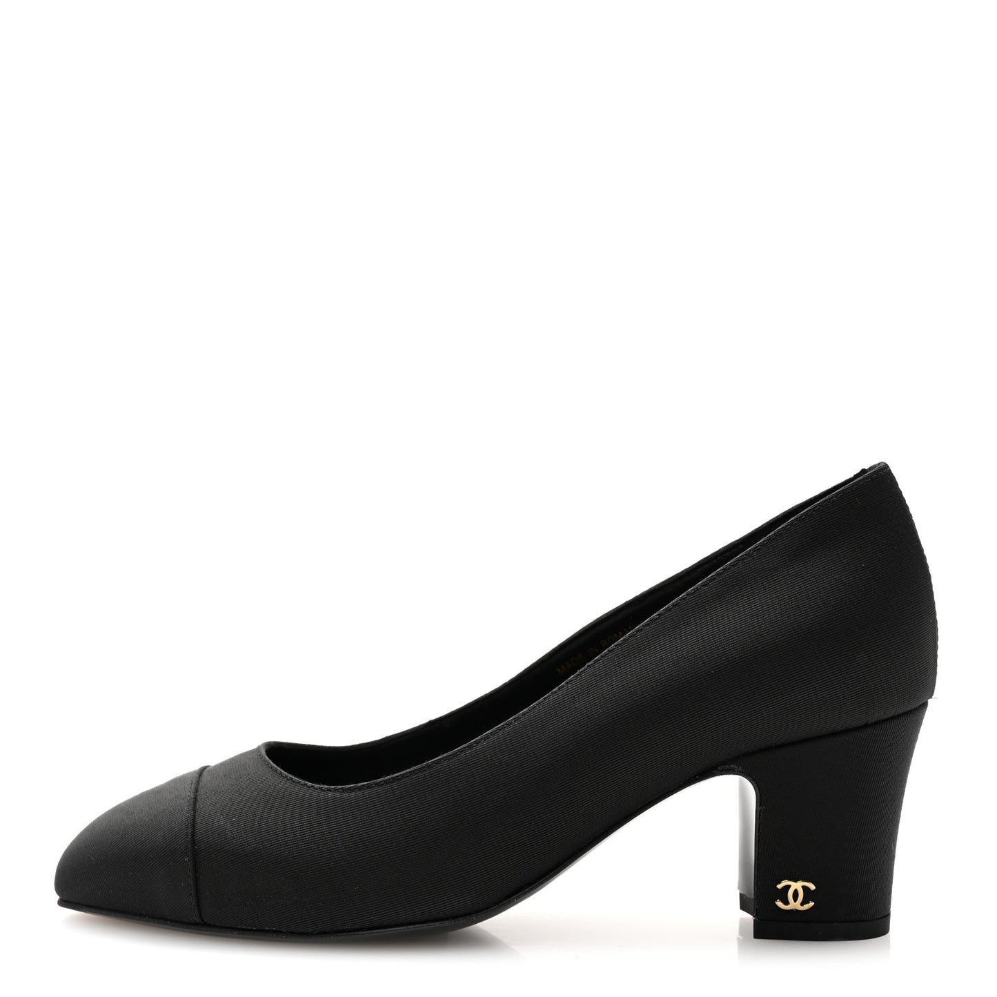 Grosgrain Cap Toe Uniform Pump 37 Black