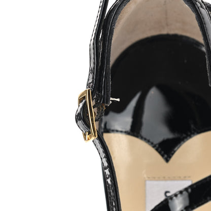 Jimmy Choo Patent Zena Platform Pumps 40.5 Black 10 of 12