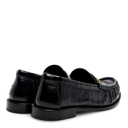 Saint Laurent Supple Eel Le 15 Loafer Penny Slippers 36.5 Black 4 of 8