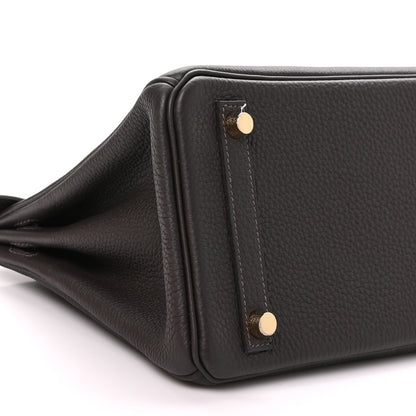 Hermes Togo Birkin 25 Bai Brun 12 of 14