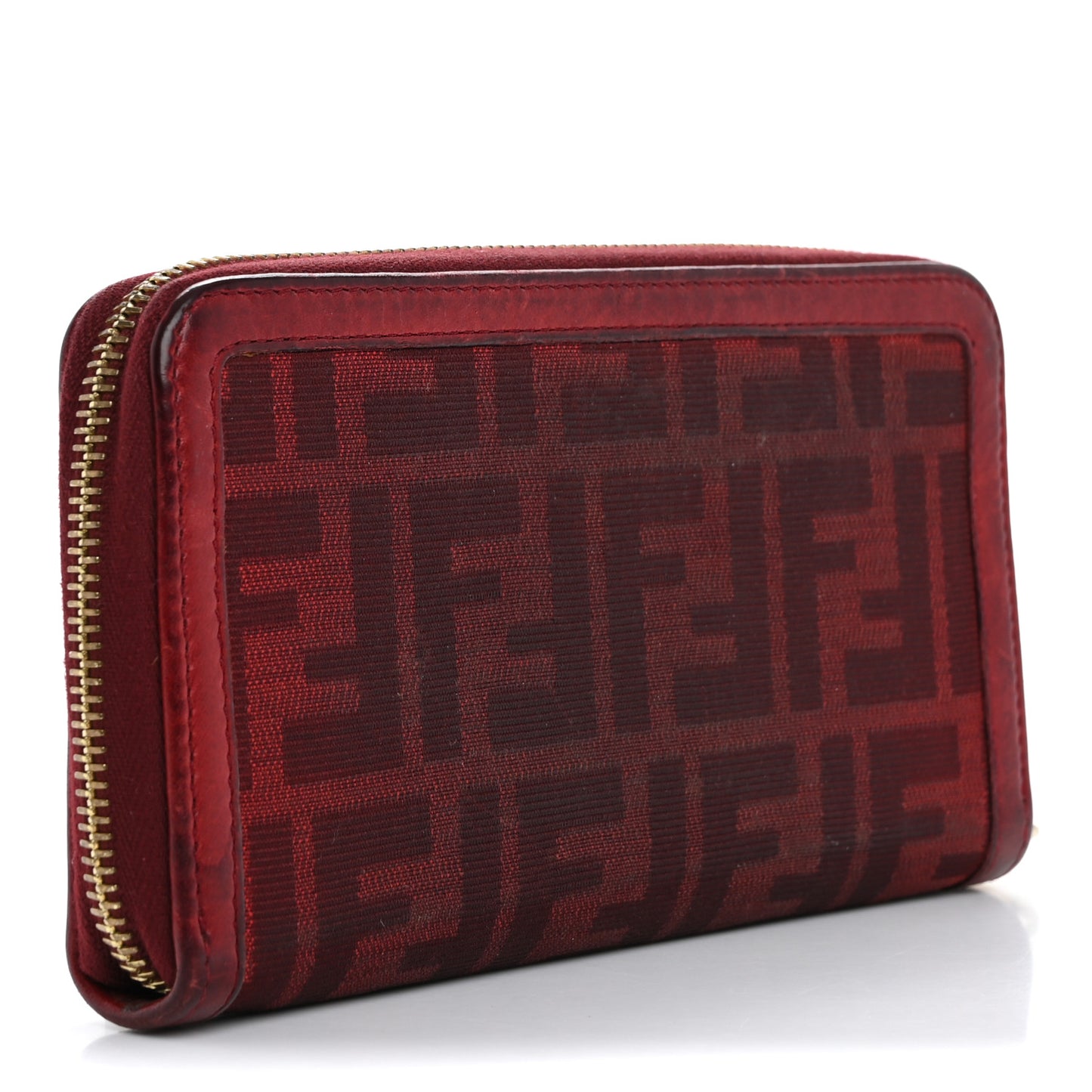 Zucca Zip Around Wallet Red
