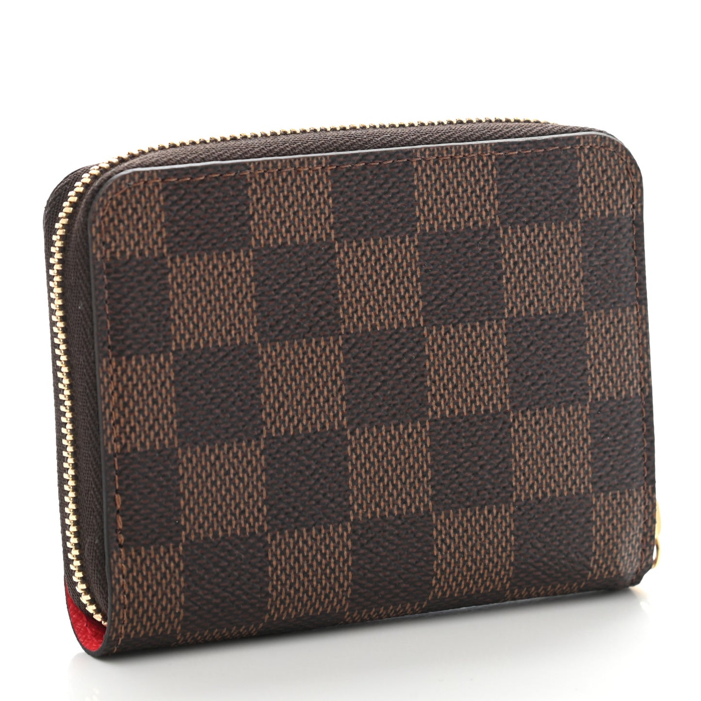 Damier Ebene 2021 Christmas Animation London Zippy Coin Purse Red