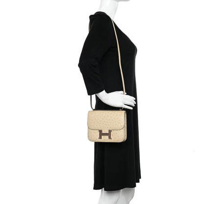 Hermes Ostrich Constance 18 Parchemin 2 of 11