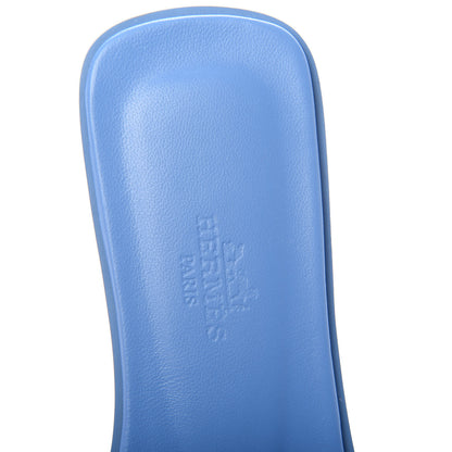Hermes Epsom Oran Sandals 35 Bleu Paradis 5 of 7