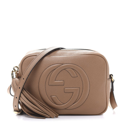 Gucci Pebbled Calfskin Small Soho Disco Bag Rose Beige 1 of 12