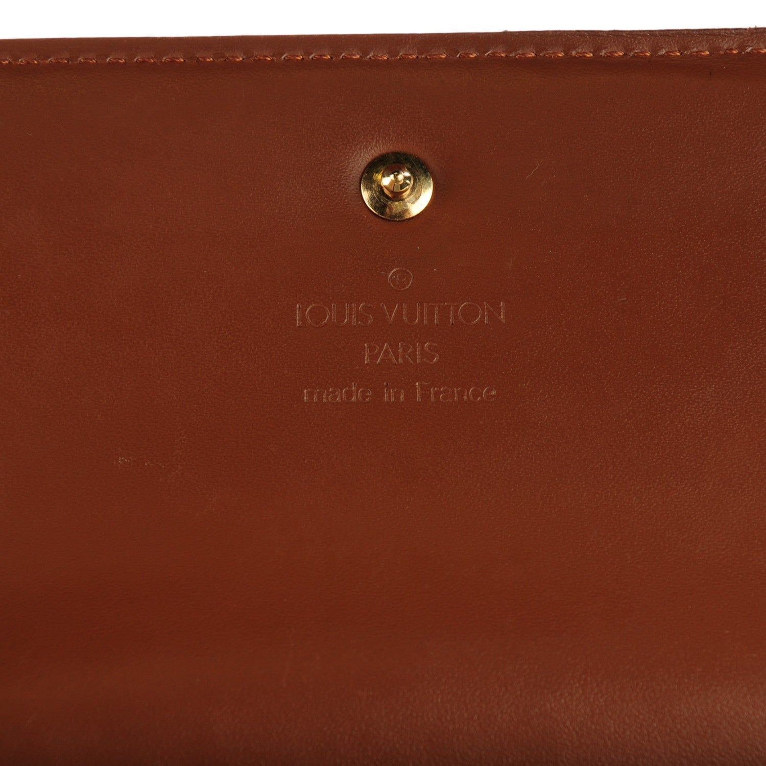 Louis Vuitton Vernis Porte Tresor International Wallet Bronze 10 of 10