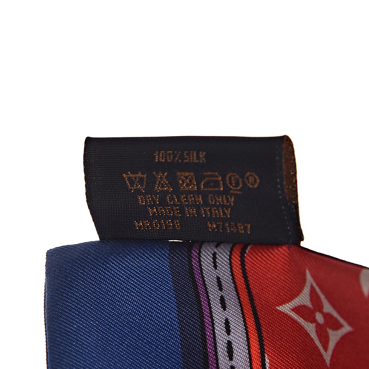 Silk Monogram Superstition Bandeau Black