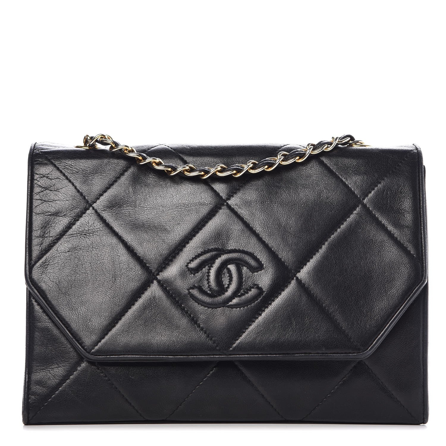Chanel Lambskin Quilted Small Single Flap Black 1 of 9