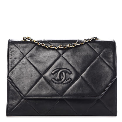 Chanel Lambskin Quilted Small Single Flap Black 1 of 9