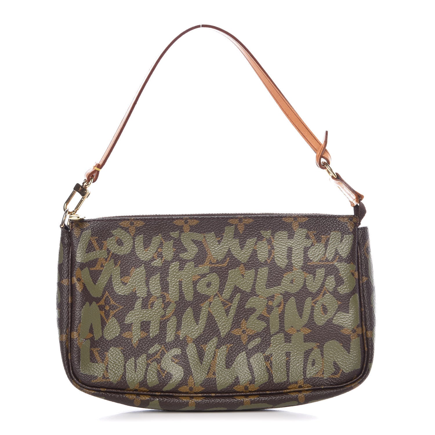 Louis Vuitton Monogram Graffiti Pochette Accessories Kaki 1 of 11