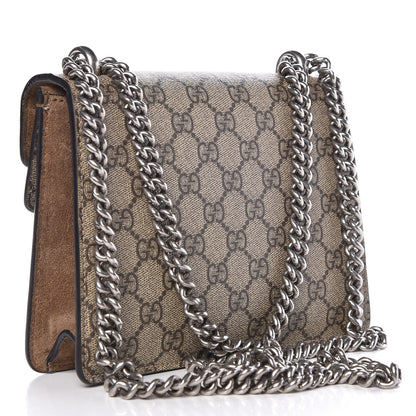 Gucci GG Supreme Monogram Mini Dionysus Shoulder Bag Taupe 3 of 9
