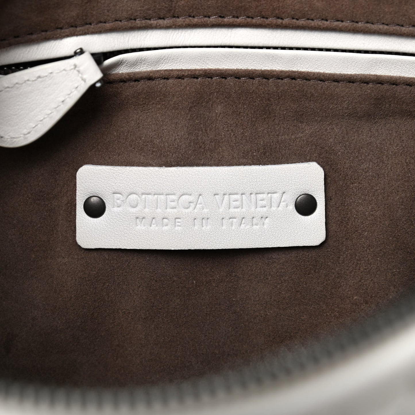 Nappa Intrecciato Nodini Crossbody Messenger White
