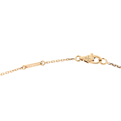 Van Cleef & Arpels 18K Yellow Gold Mother of Pearl Sweet Alhambra Pendant Necklace 4 of 6