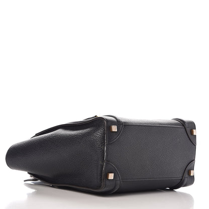 Celine Drummed Calfskin Micro Luggage Black 4 of 31