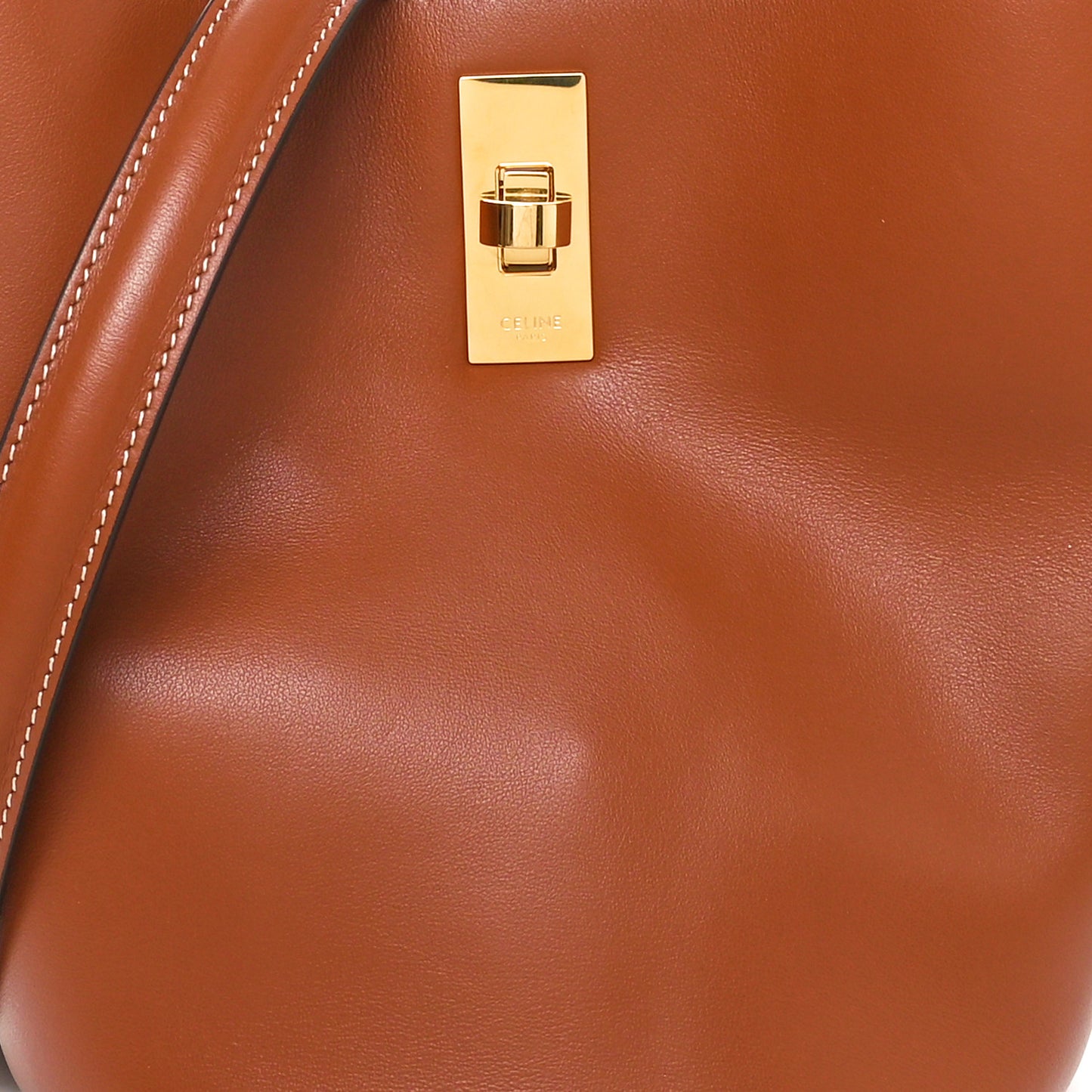 Smooth Calfskin Teen Bucket 16 Tan