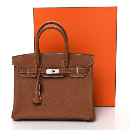 Hermes Togo BIRKIN 30 Gold 10 of 10