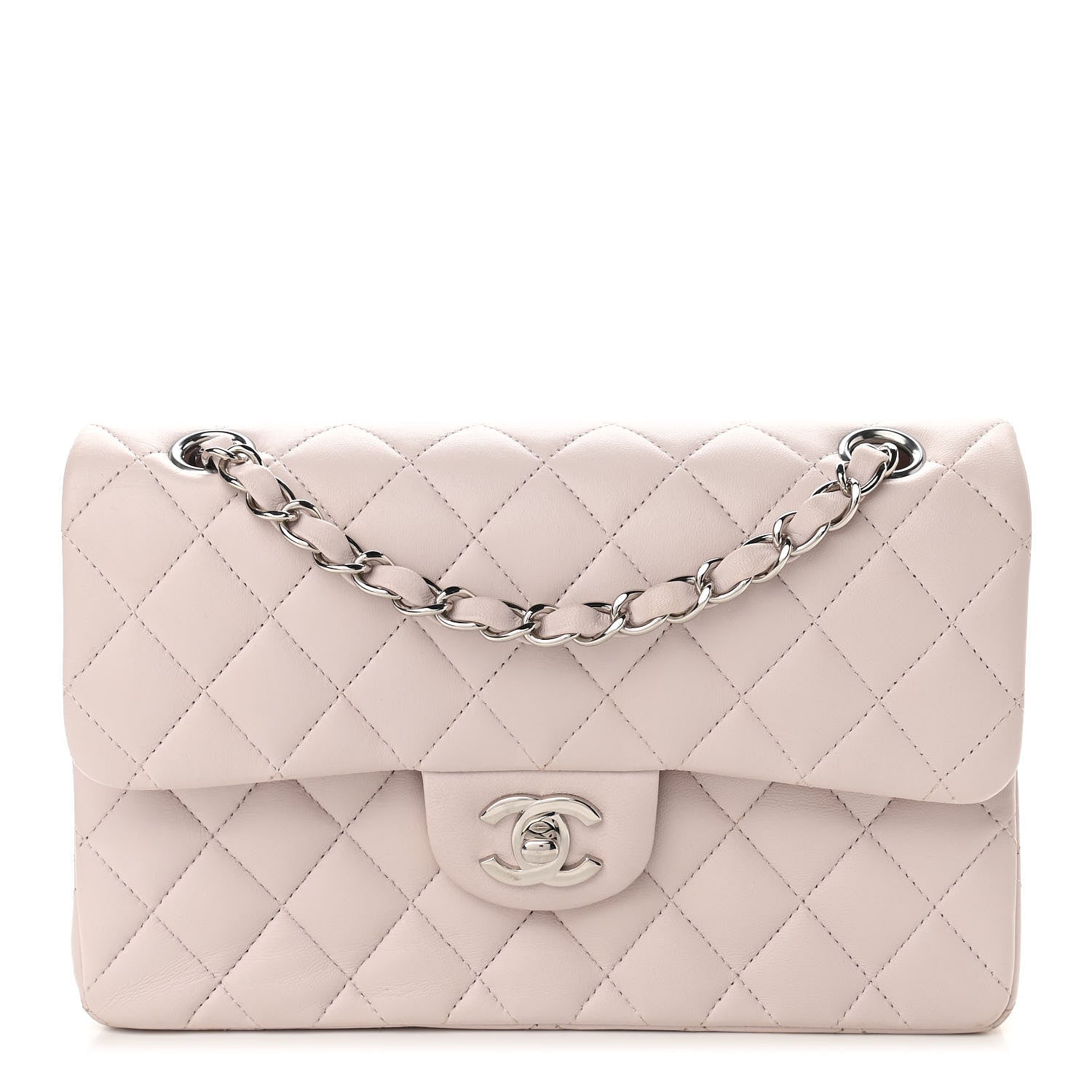 Chanel Lambskin Quilted Small Double Flap Light Purple 1 of 12