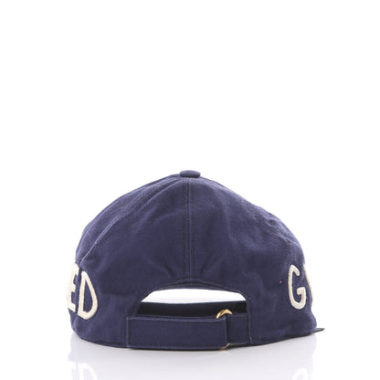 Gucci Cotton Loved Baseball Hat M Navy 3 of 6