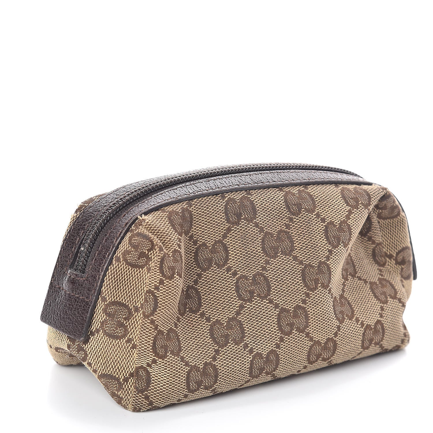 Gucci Monogram Small Balthus Cosmetic Case Beige Ebony Cocoa 3 of 8