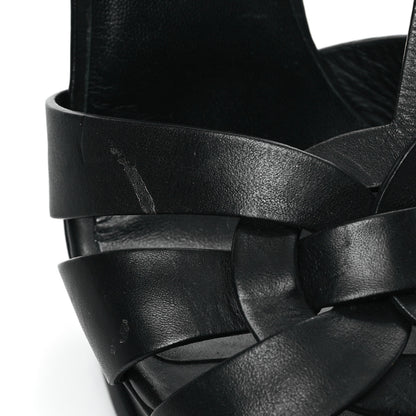 Saint Laurent Calfskin Tribute 105 Platform Sandals 41.5 Black 10 of 11