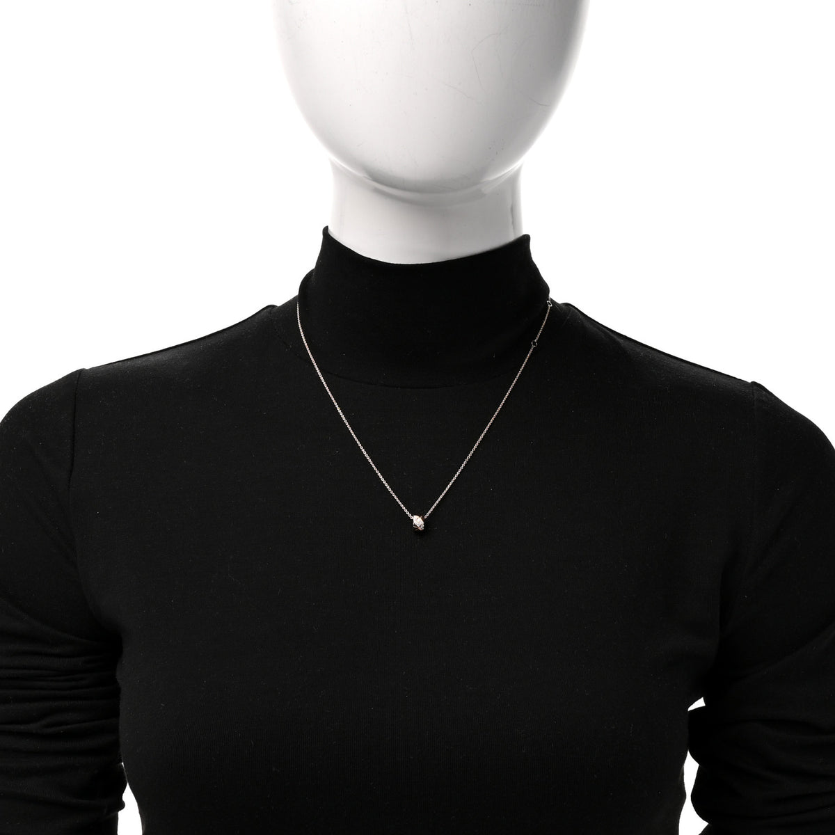 Chanel 18K Beige Gold Diamond Coco Crush Necklace 2 of 5