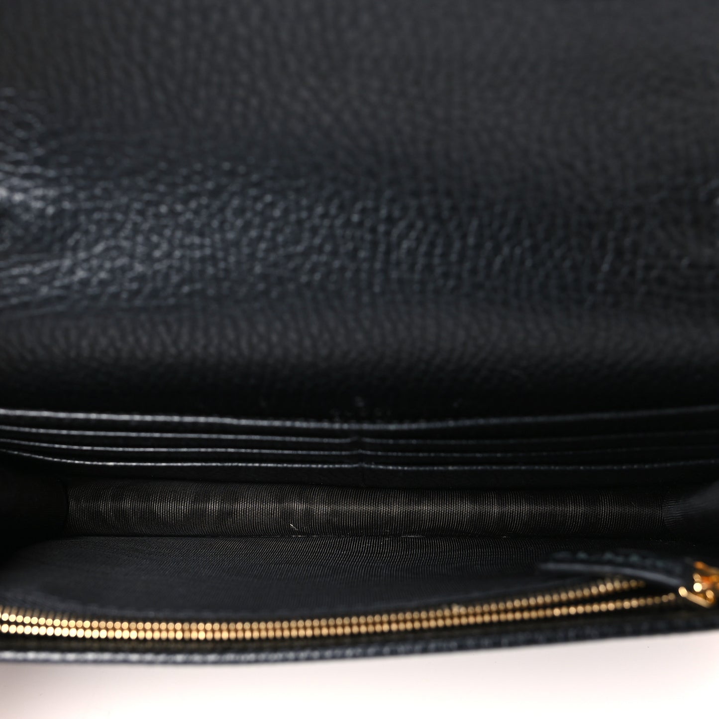 Calfskin Mini GG Marmont Chain Wallet Black