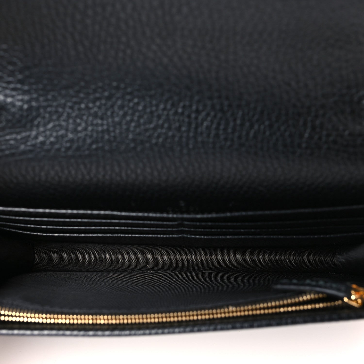 Gucci Calfskin Mini GG Marmont Chain Wallet Black 5 of 8