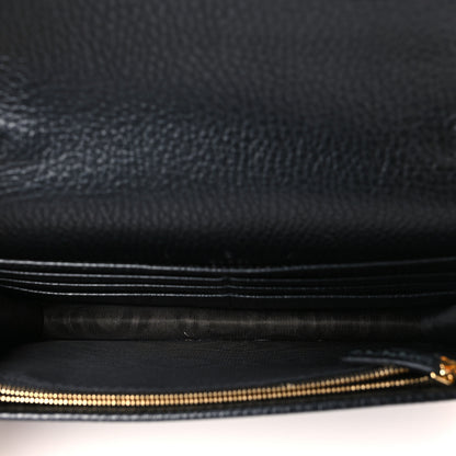 Gucci Calfskin Mini GG Marmont Chain Wallet Black 5 of 8