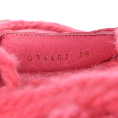 Chanel Cord Lambskin Quilted Logo Sandals 38 Pink 8 of 9